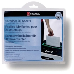Rexel Shredder Oil A5 Sheets - Pack of 12
