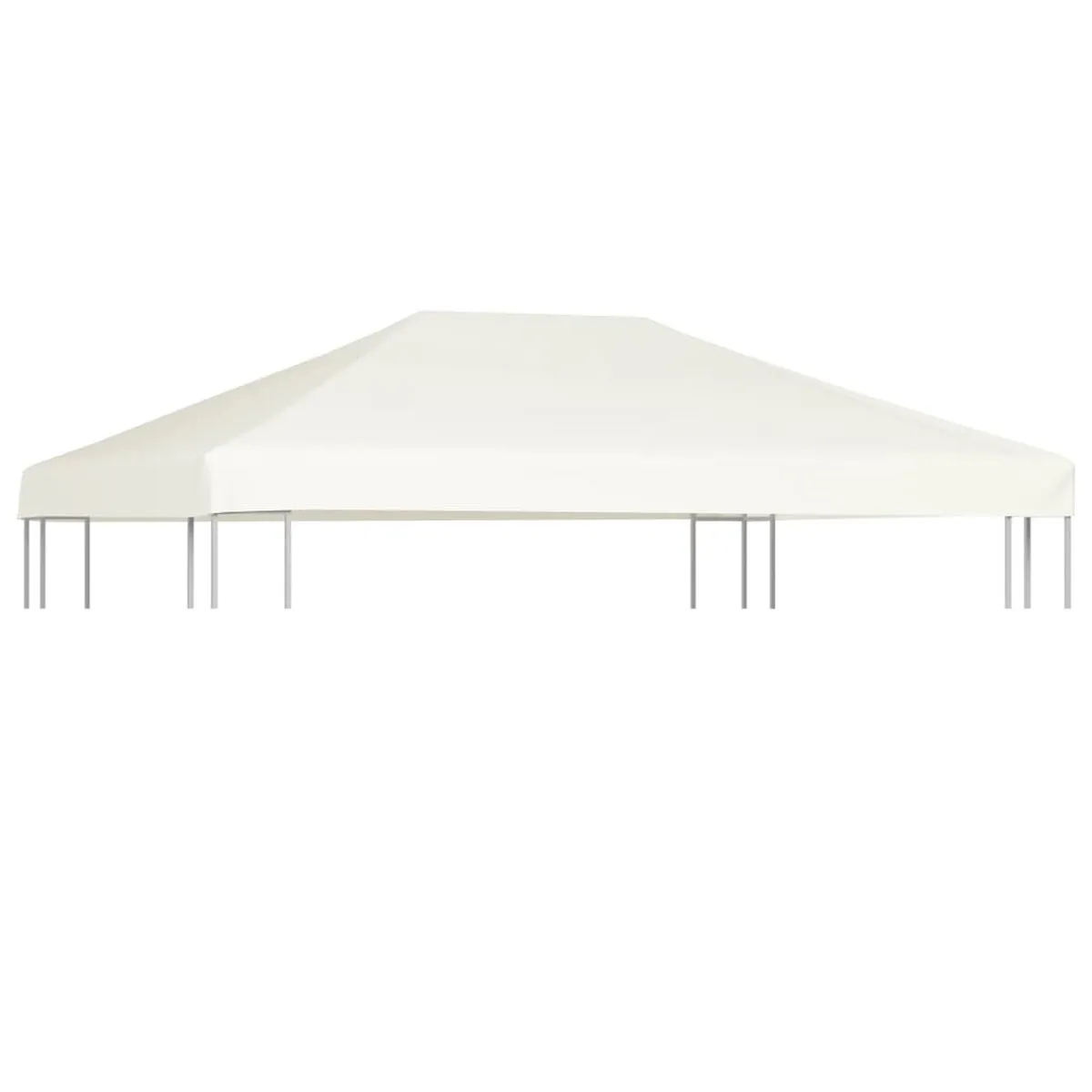 VidaXL Gazebo Top Cover 310 g/m² 4x3 m Cream White