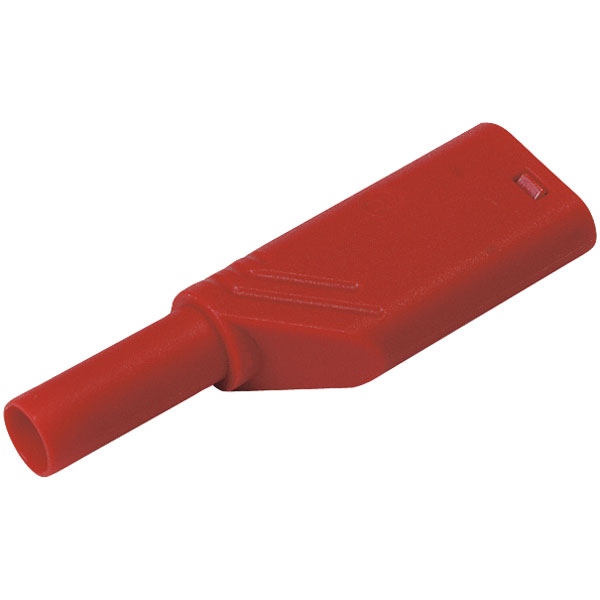 Fiche banane mâle de sécurité Ø de la broche: 4 mm SKS Hirschmann LAS S G 934099101 rouge 1 pc(s)