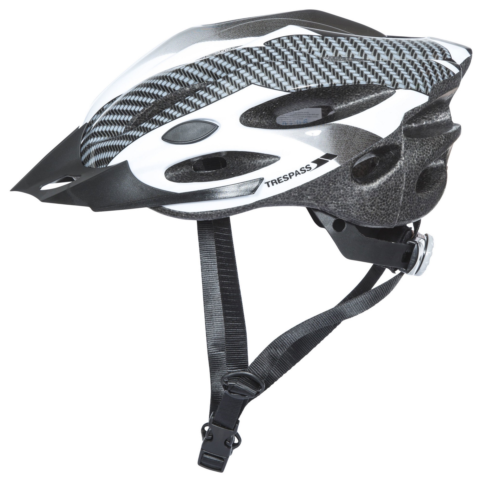 Trespass  Adults Unisex Crankster Cycling Helmet (S/M) (White)