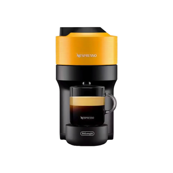 Nespresso Vertuo Pop ENV90Y Coffee Pod Machine by DeLonghi - Yellow Black