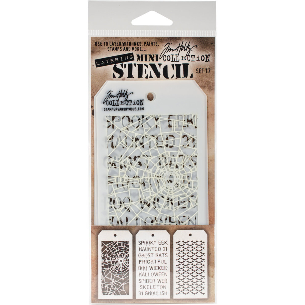 Tim Holtz Mini Stencil Set - 17