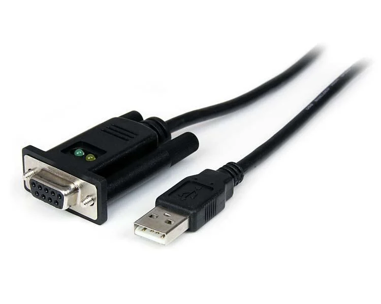 StarTech .com 1 Port USB to Null Modem RS232 DB9 Serial DCE Adapter Cable with FTDI - 1 x DB-9 Female Serial