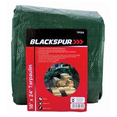 Blackspur 18' X 24' Tarpaulin, Green