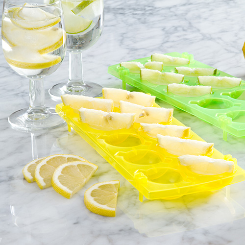 Unbranded Ice 'n Slice Trays Yellow And Green - N Eddingtons Cube Lime Set 2 - ice slice trays n yellow green eddingtons cube lime set 2