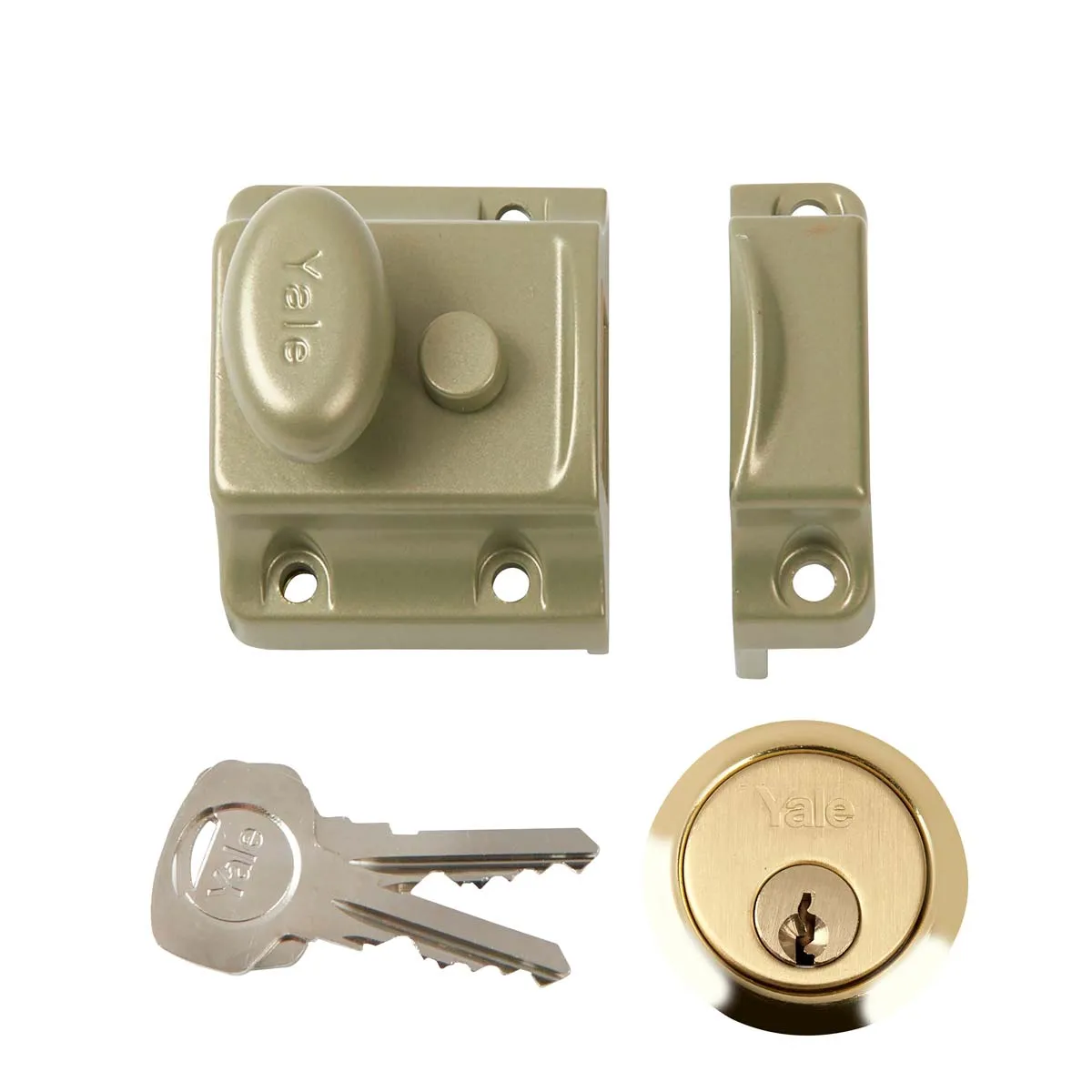 Yale Locks 723 Deadlatch 40mm Backset Enb Finish Box