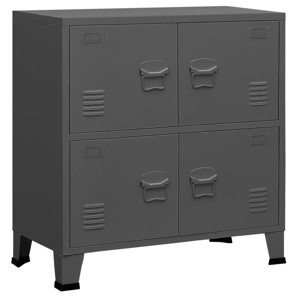 Colyt 6 Door Storage Cabinet black