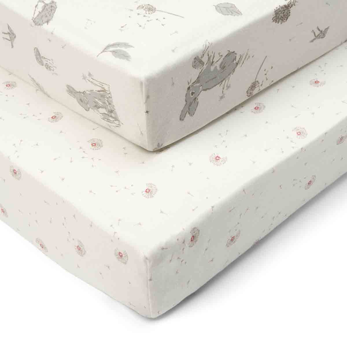  Cot Bed Fitted Sheets 2pk - Cocoon - Multi, Multi
