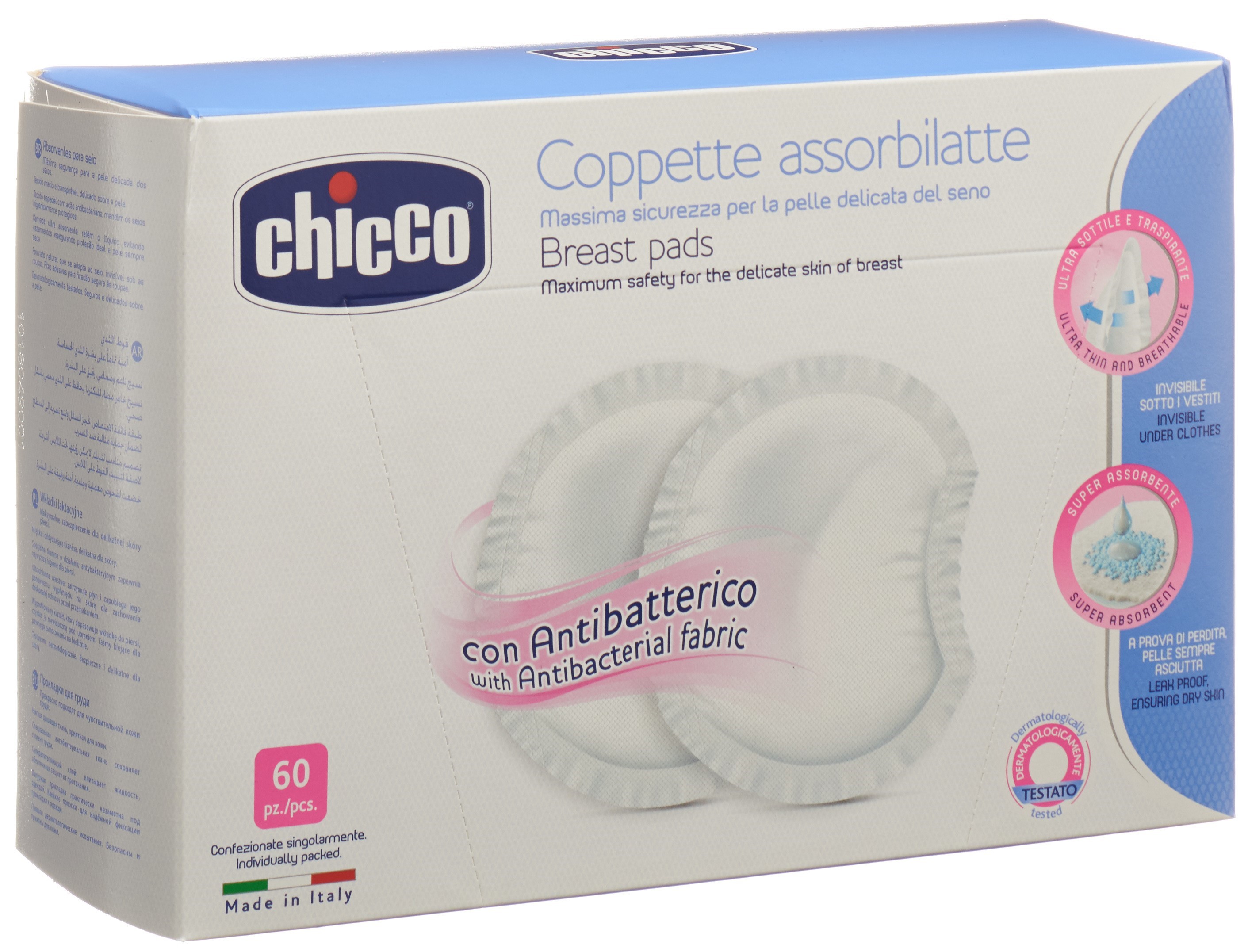 Chicco (Artsana SpA) Chicco Coppette Assorbilatte extra comfort 60pz