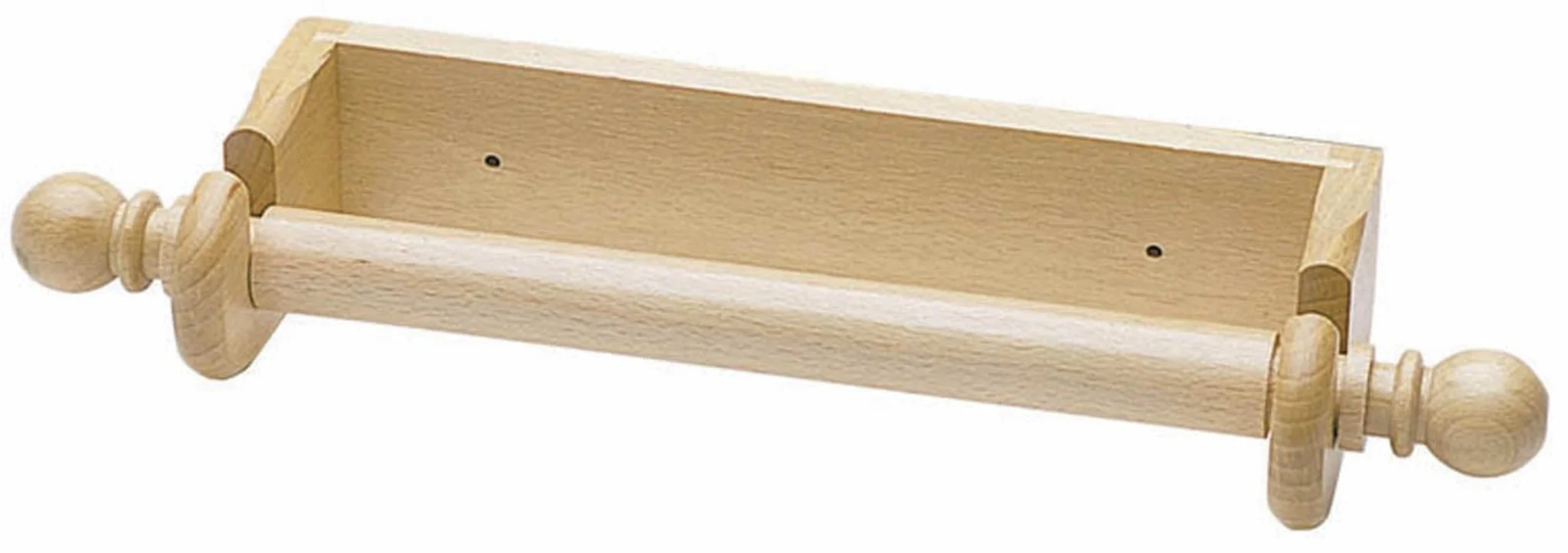 KitchenCraft Beech Wood Wall Paper Towel Holder