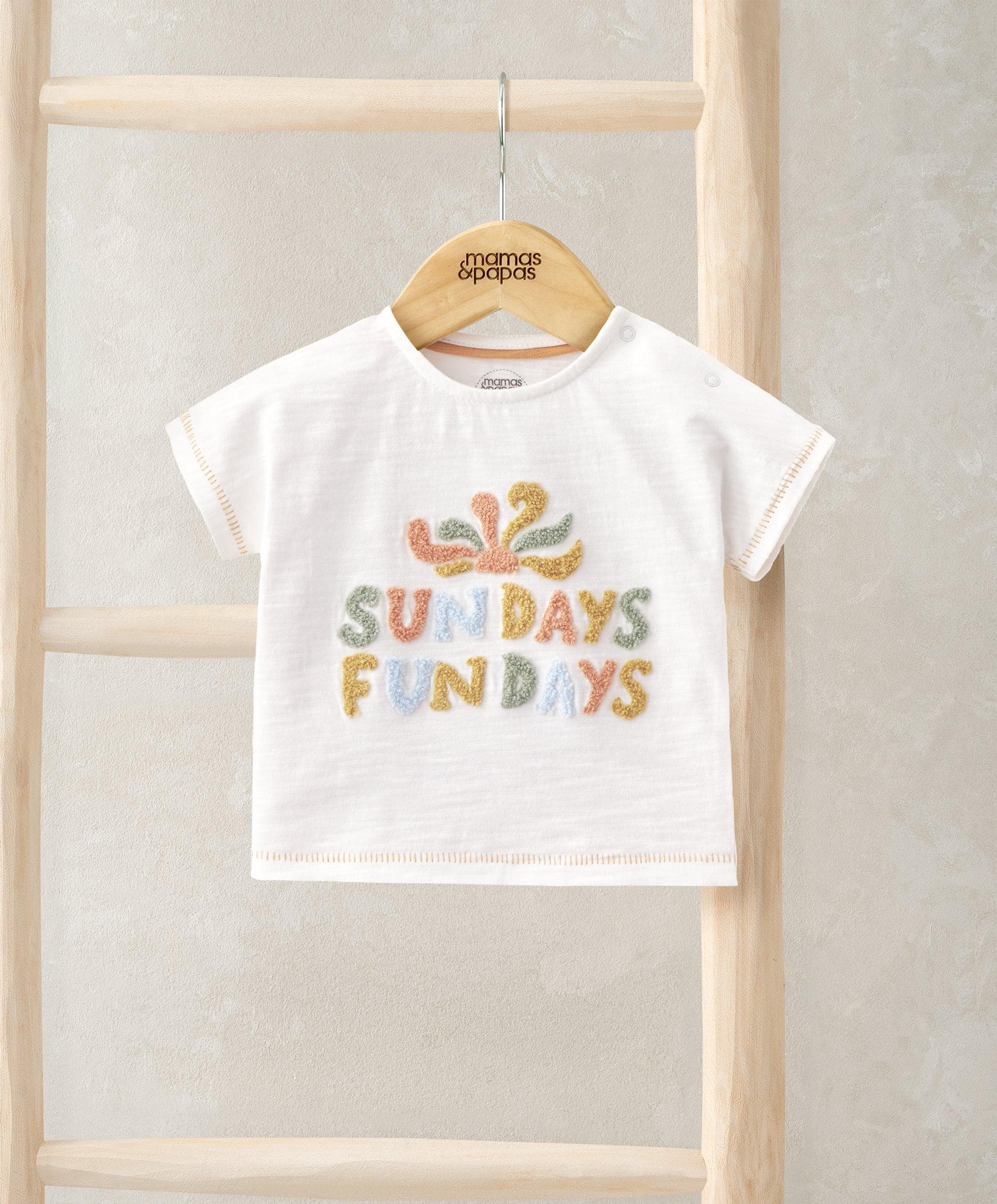 Mamas & Papas Sun Days Fun Days Slogan Tee