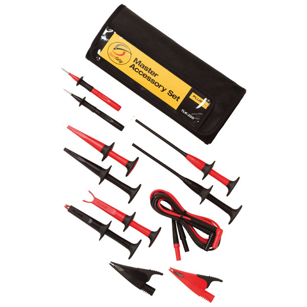 Set de cordons de mesure de sécurité Fluke TLK-225-1 [Banane mâle 4 mm - Banane mâle 4 mm] 1.50 m noir, rouge 1 pc(s)