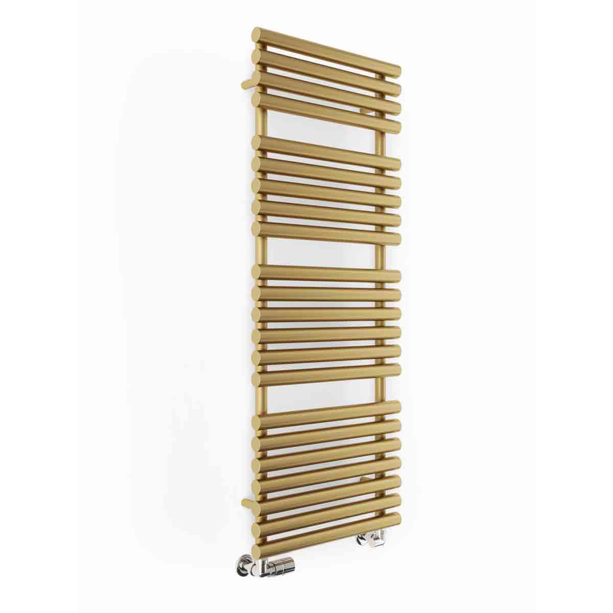 TERMA Heated Towel Rail, Rolo-towel, 1360/520, Brass