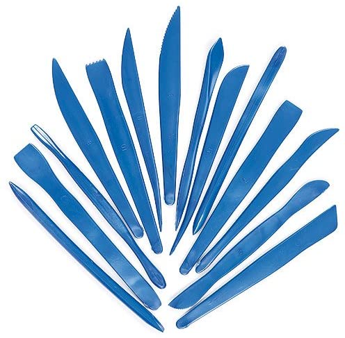 Major Brushes Plastic Modelling Clay Tools Pack of 14