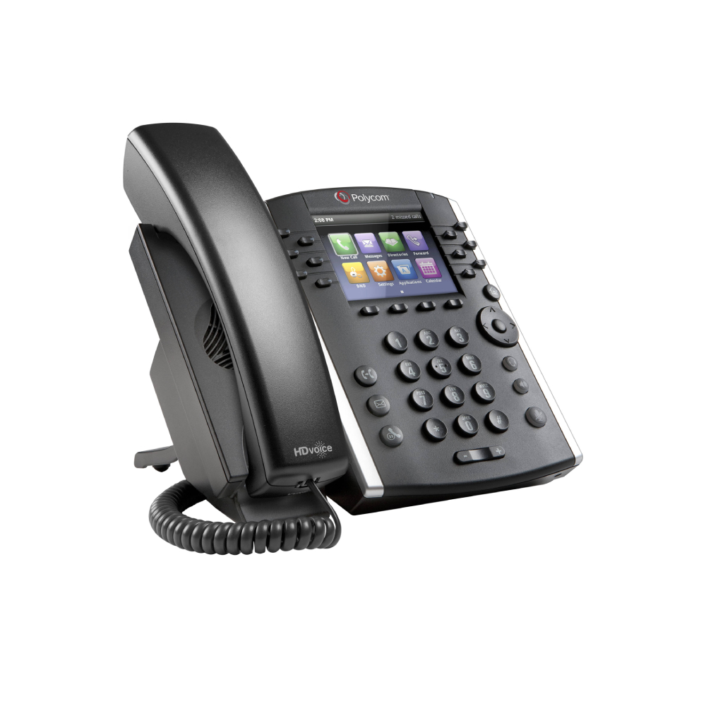 Polycom POLY 401 Skype for Business IP phone Black 12 lines TFT