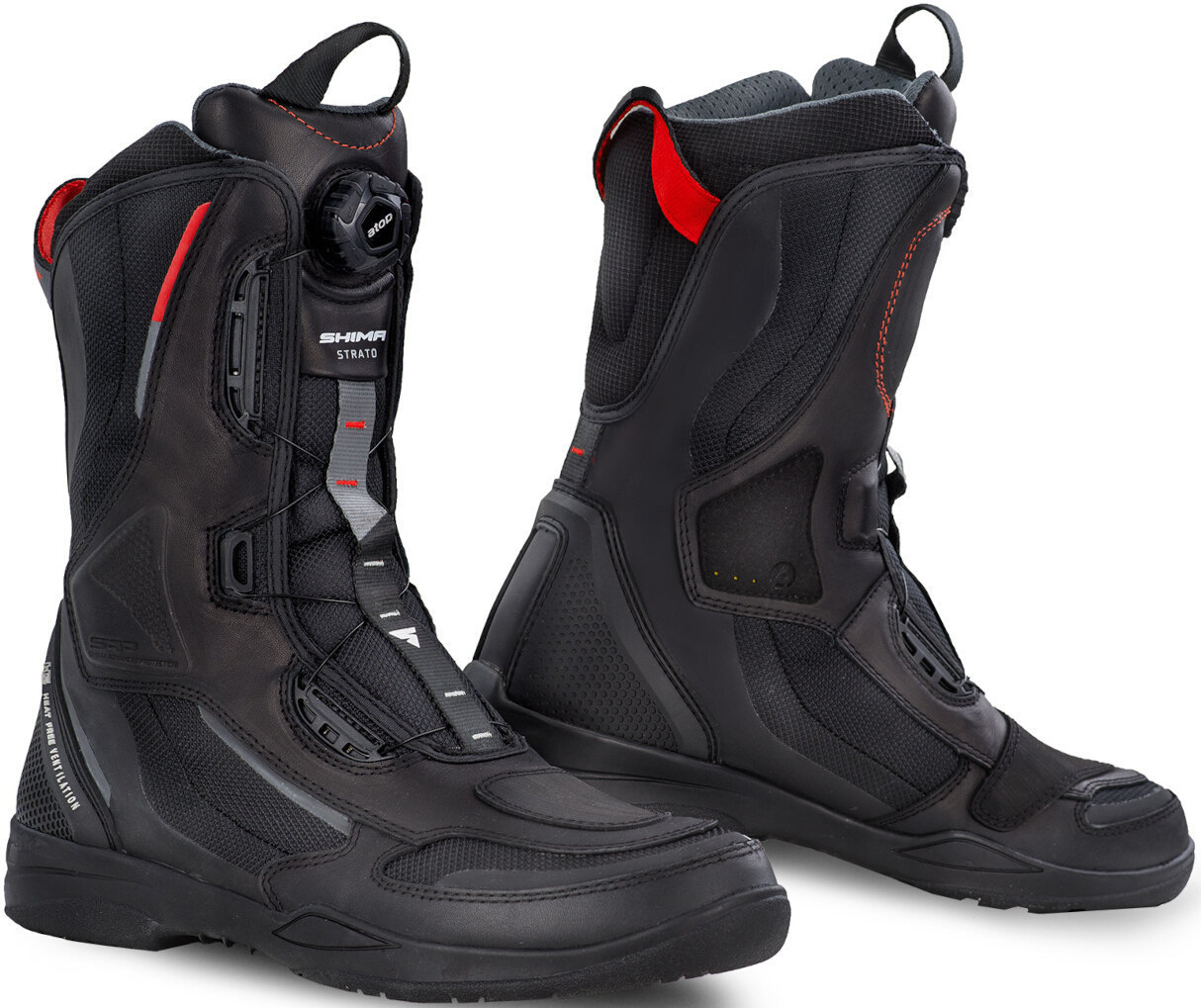 Shima Strato Motorcycle Boots, black, Size 44, black, Size 44