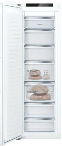 Bosch Gin81vee0g E Rated 55.8cm Built Infrost Free Freezer - White