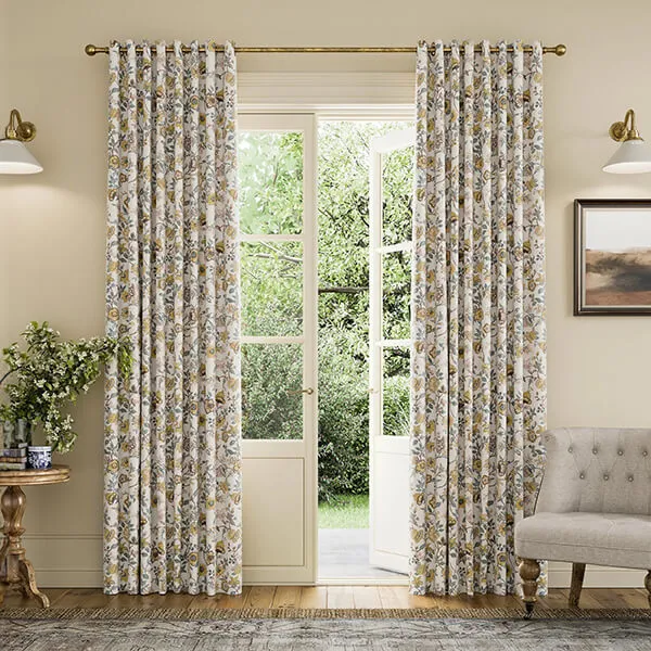 Joules Indienne Floral 66x90 Curtains Teal