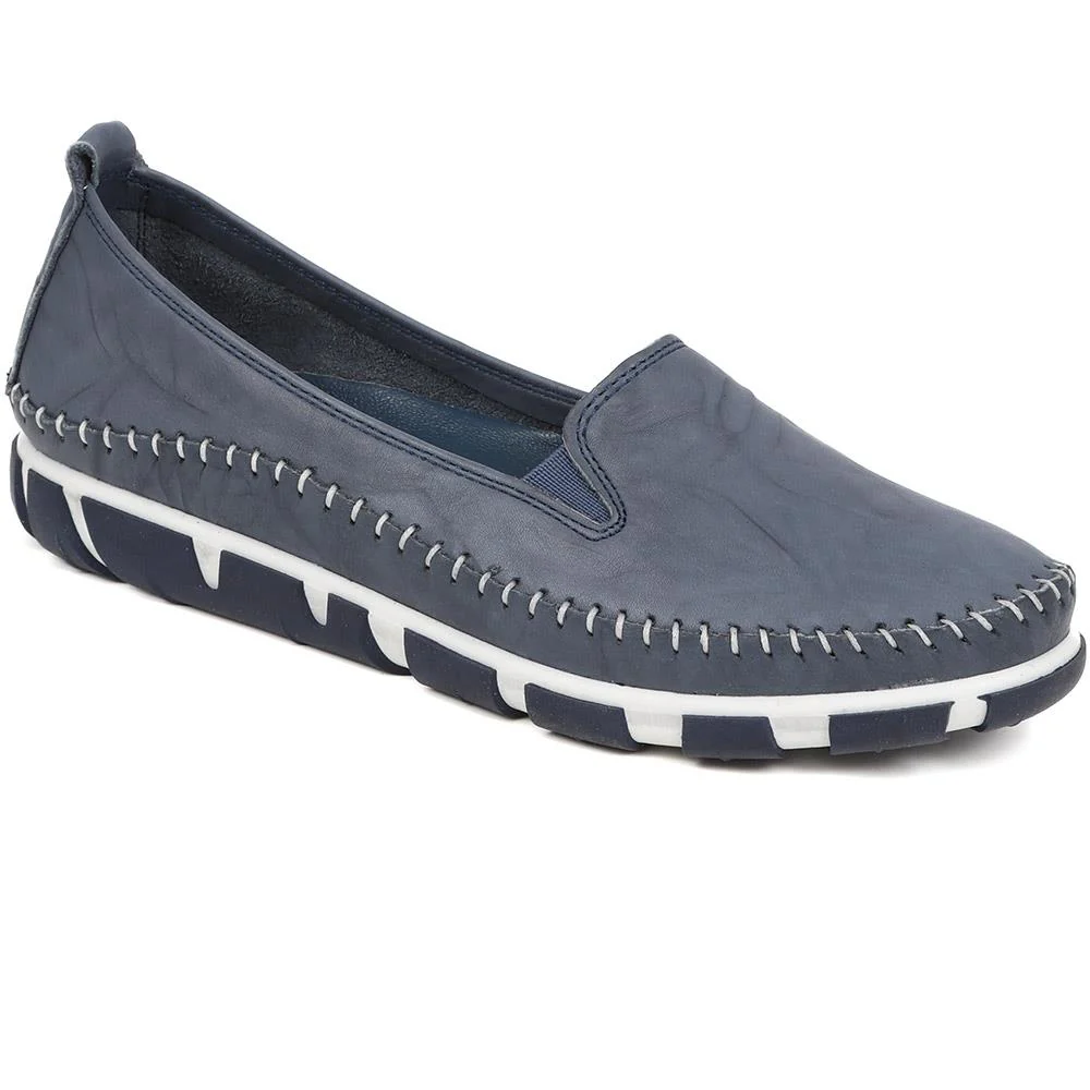 Pavers Slip-On Leather Pumps