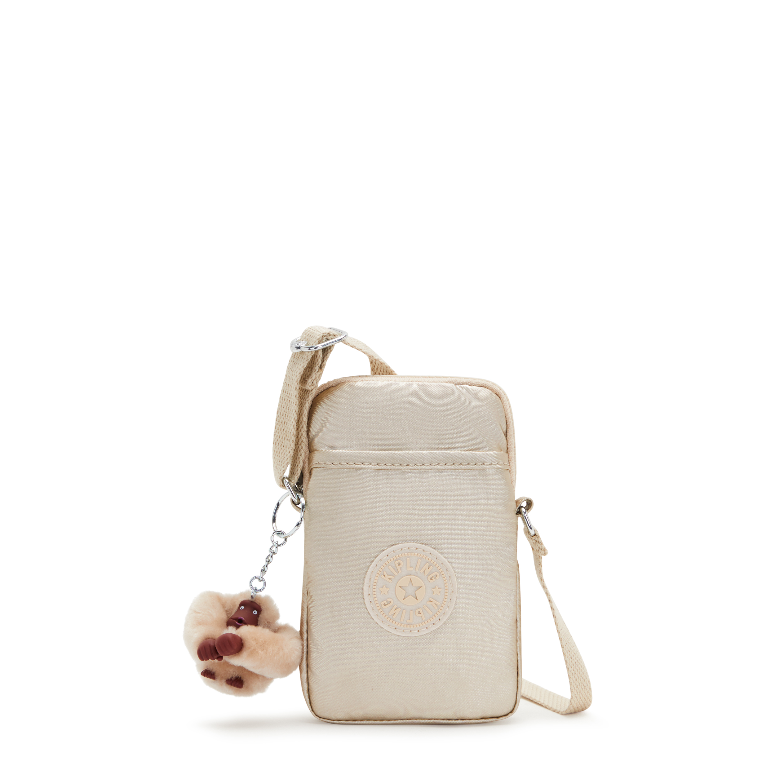 Kipling Phone Bag Tally Starry Gold Met Small Woman 100% Polyamide