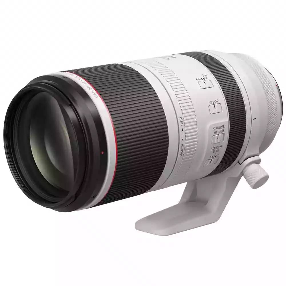Canon RF 100-500 mm f/4.5-7.1L IS USM Telephoto Zoom Lens, White