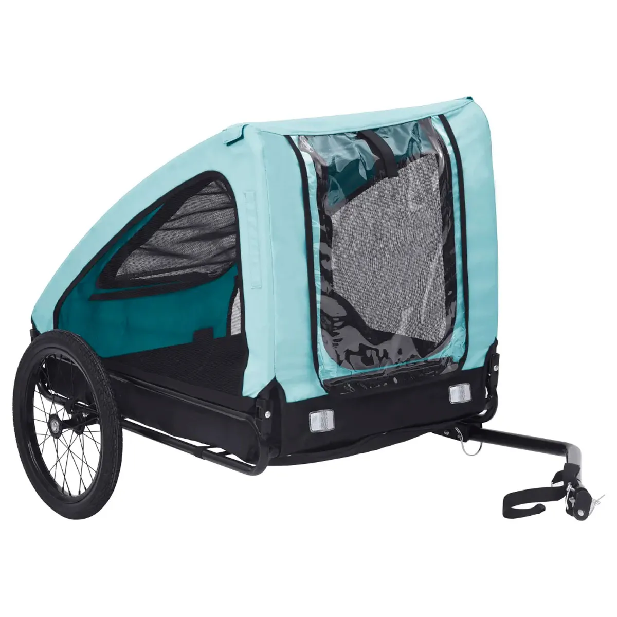 VidaXL Pet Trailer Blue and Black