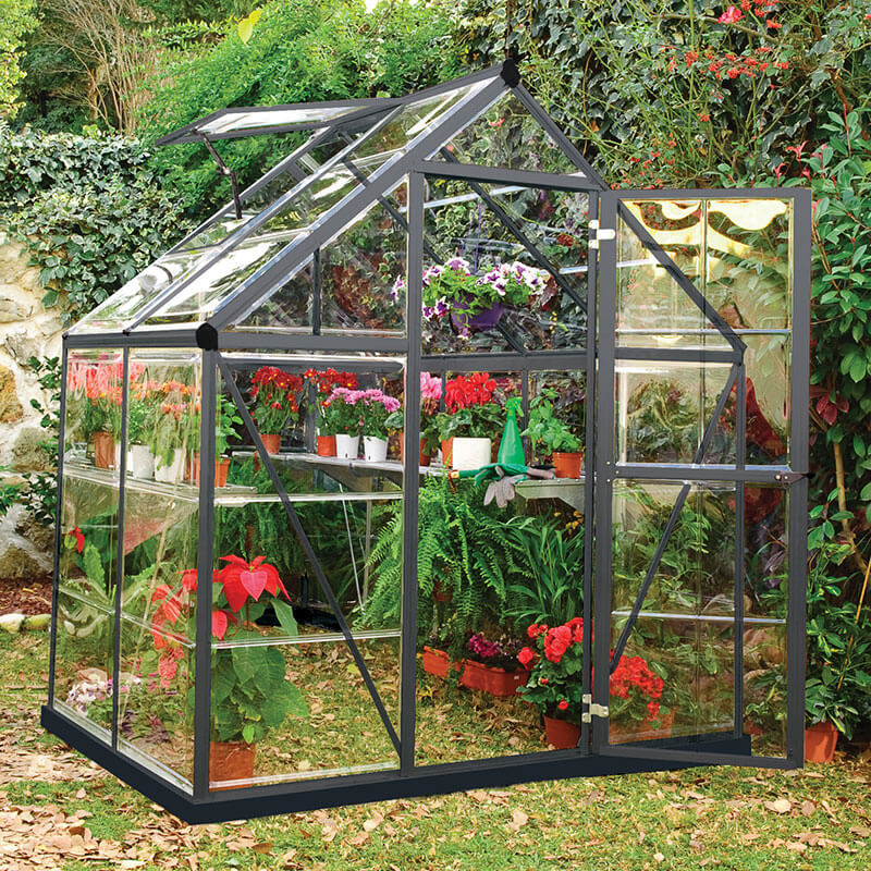 Palram Canopia Palram-Canopia Harmony Greenhouse 6X4 Grey Colour: Grey