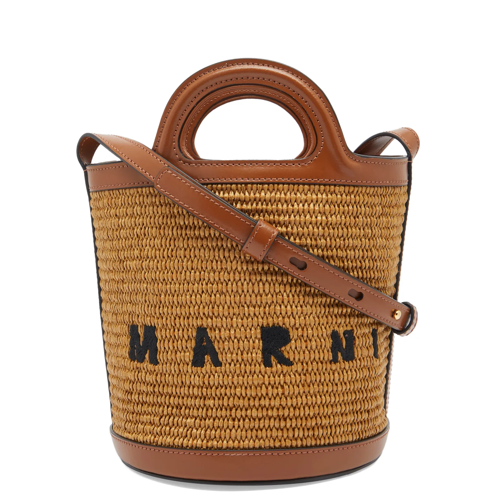 Marni Women's Mini Bucket Bag - Raw Sienna