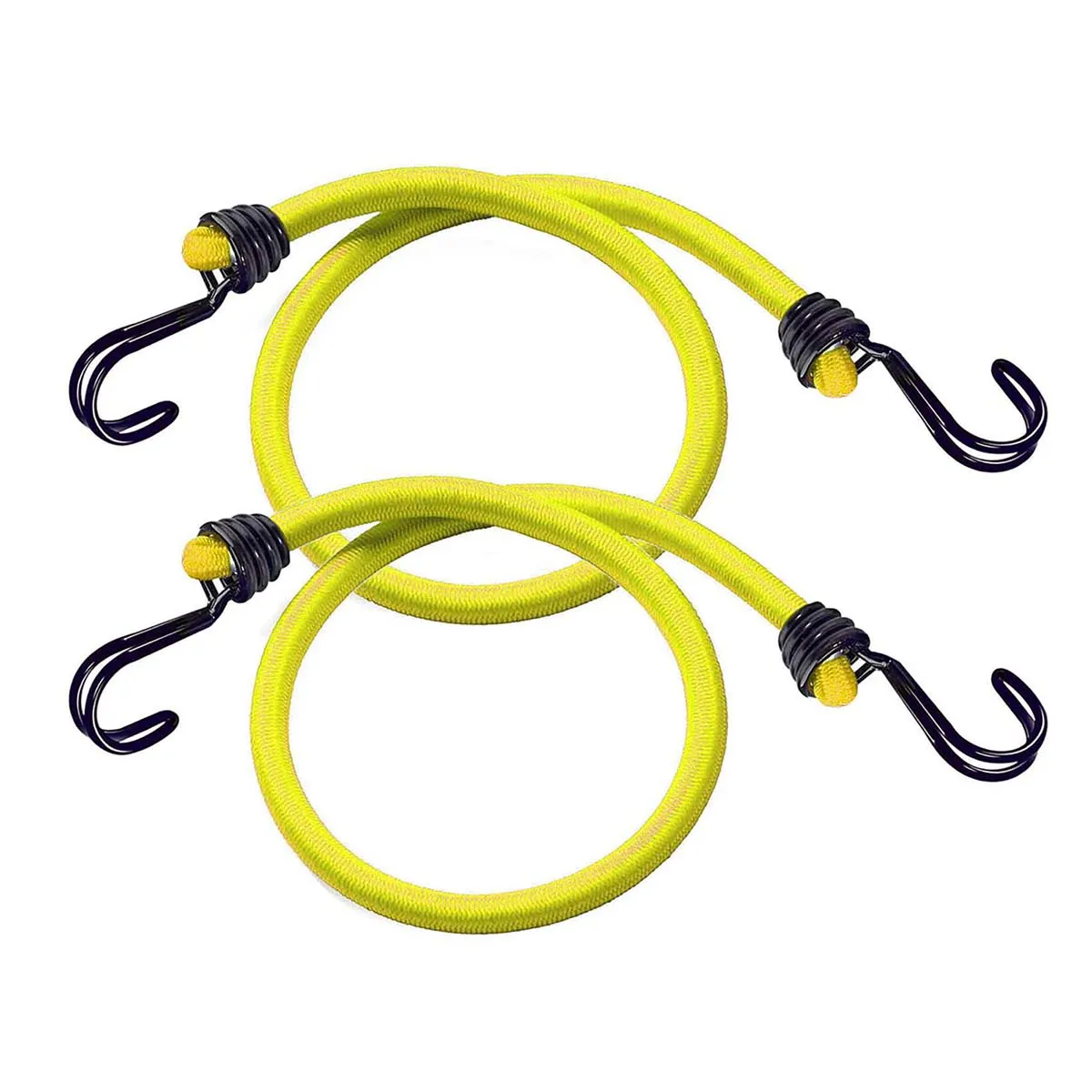 Masterlock Master Lock MLK3022E Twin Wire Bungee Cord 100cm Yellow 2 Piece