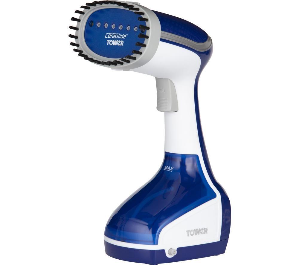 Tower Ceraglide T22014BLU Handheld Garment Steamer - Blue / White