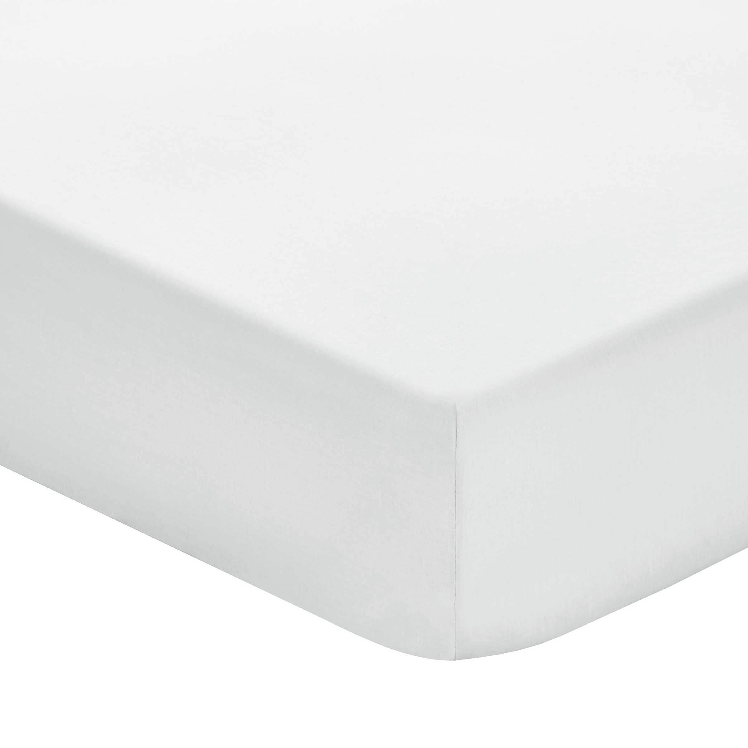  Plain Dye Percale Super Kingsize Extra Deep Fitted Sheet, Silver