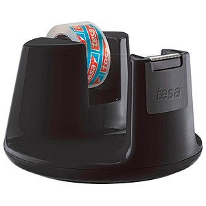 Tesa teas 53827-00000-02 Easy Cut Desk Tape Dispenser Black Anti-Slip Base