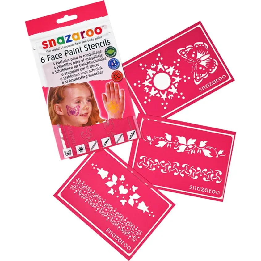 Vegaoo Snazaroo Fantasy Face Paint Stencils, Pack of 6