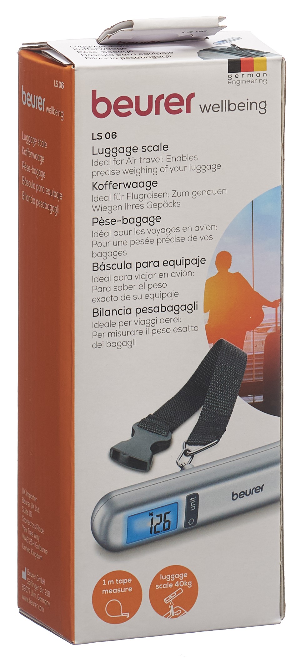 Beurer LS 06 Luggage Scale with Tape