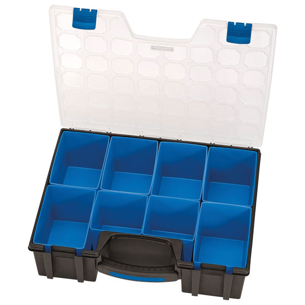 Draper Tools Organizador de herramientas 8 pzas negro 41,5x33x11 cm