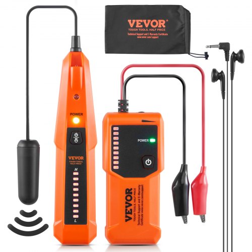  Underground Cable Locator, 3 FT Max. Detection Depth, Wire Tracer Break Detector Finder with Earphone, 1000 FT Max.Detection Length Cable Tester