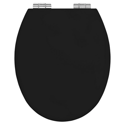 Bemis New York Black Standard Soft Close Toilet Seat