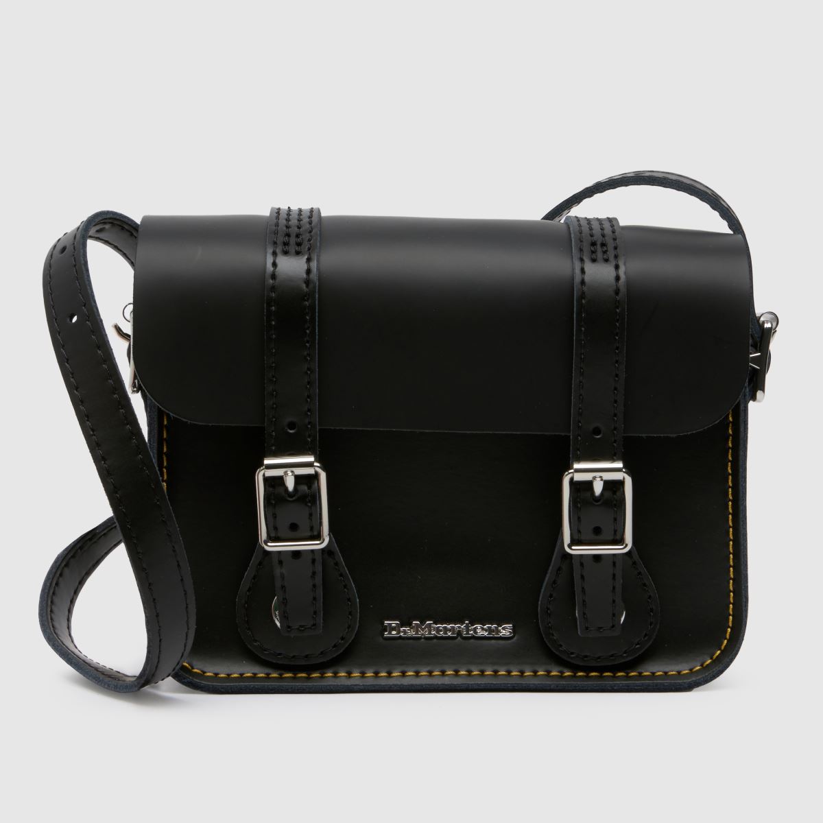 Dr. Martens Black 7 Inch Leather Satchel, Size: One Size