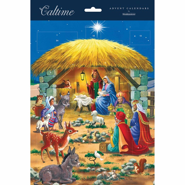 Traditional Advent Nativity Scene Portrait Advent Calendar