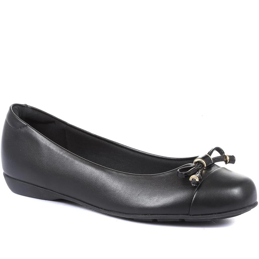 Pavers Women's Flat Ballet Shoes - BRIO30001 / 316 223 - Black 8