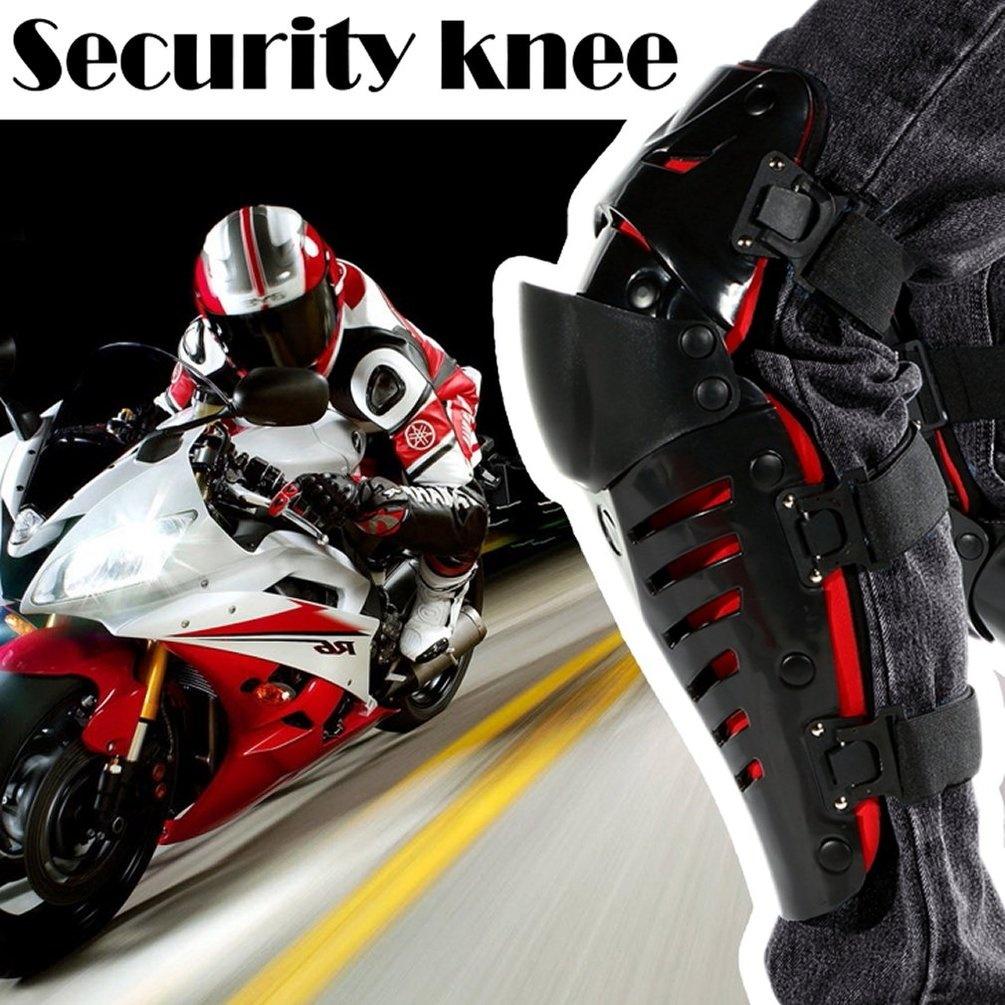 Weihexin 1 Pair Motorcycle Motorbike Racing Motocross Knee Pads Protector Guards Protective Gear one size black
