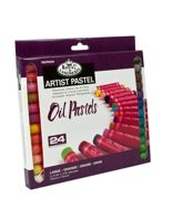 24 Large Size Pigment Colour Oil Pastels - Artists Drawing & Sketching Oilpa624