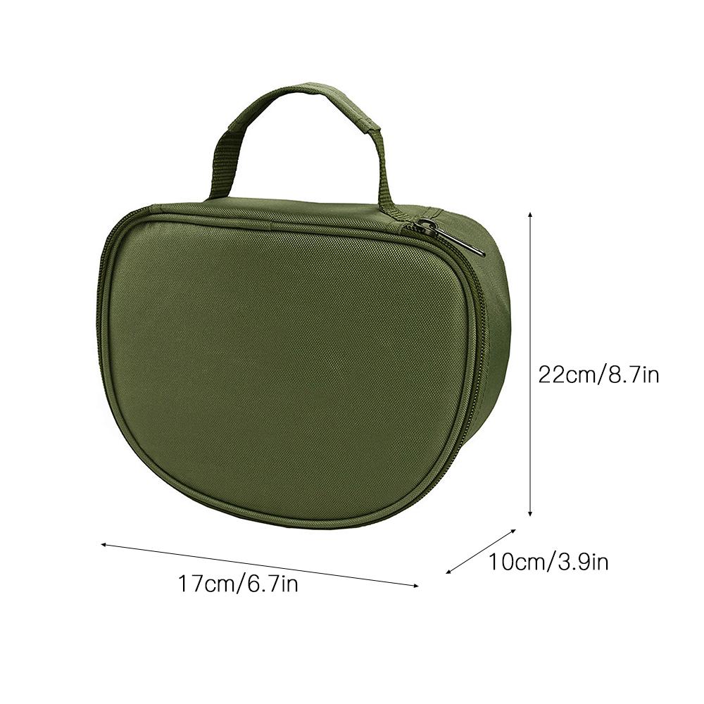 Portable Fishing Reel Bag Fishing Tackle Lures Hooks Gears Storage Carrier Bag for Spinning