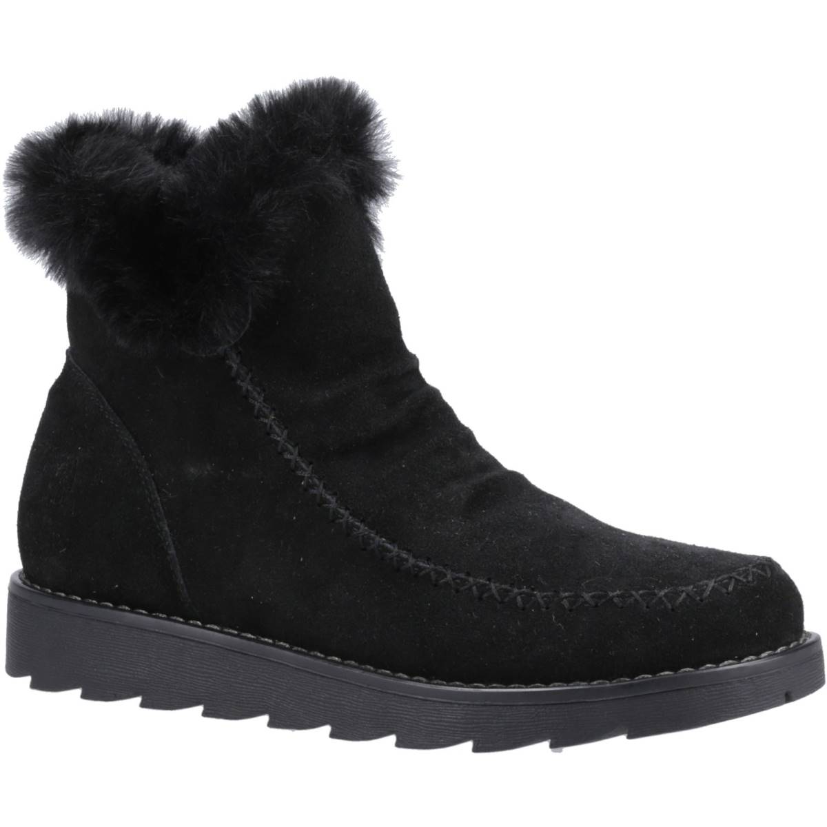  Moira Womens Ankle Boots Colour: Black Suede, Size: 8