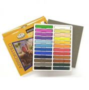 24 Soft Pastels Artist Set Premium Pigment Colours Square Full Length Cpa-24
