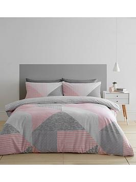 Catherine Lansfield Larsson Geo Easycare Bedding Set - King