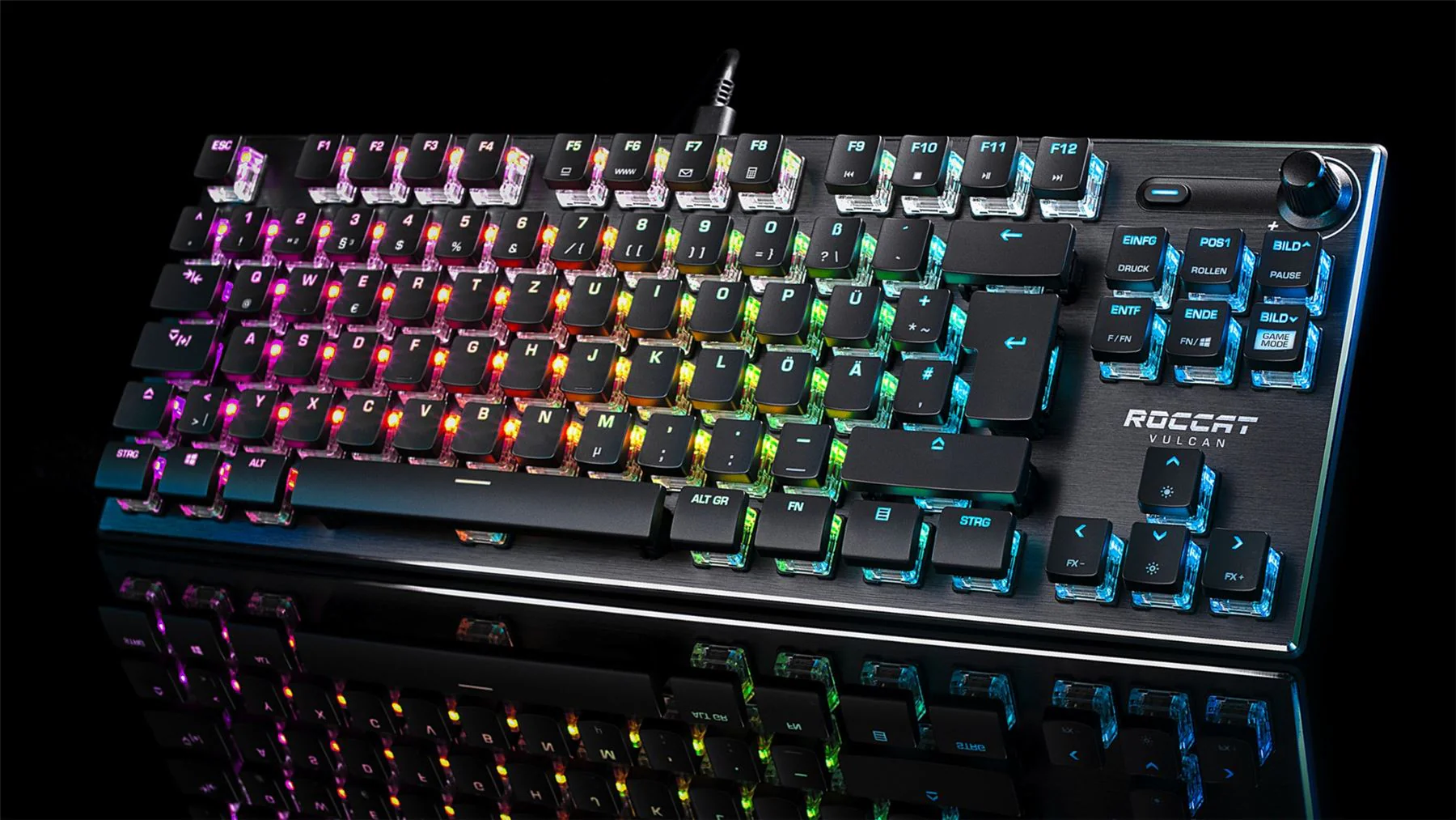  Vulcan Tkl Aimo Mechanical Gaming Keyboard - Linear Switch, Uk Layout