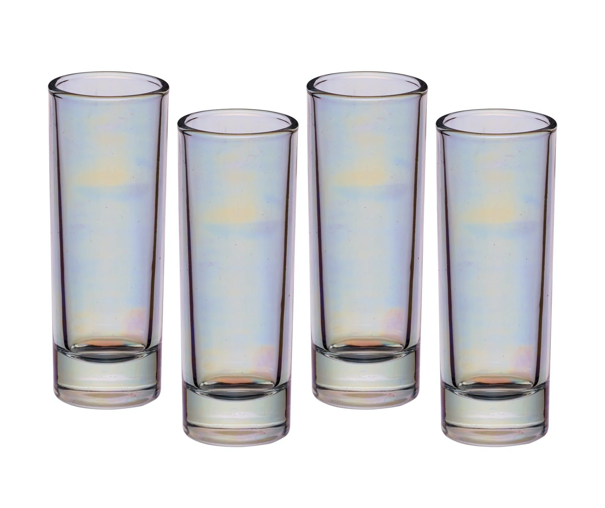 Bar Craft Barcraft Lustre Glassware Tall Shot Glass x 4