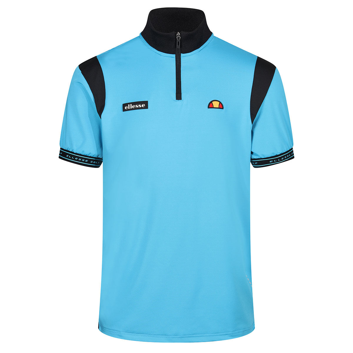 Ellesse Men's Tommia Golf Polo Shirts, Mens, Neon blue, Small | American Golf