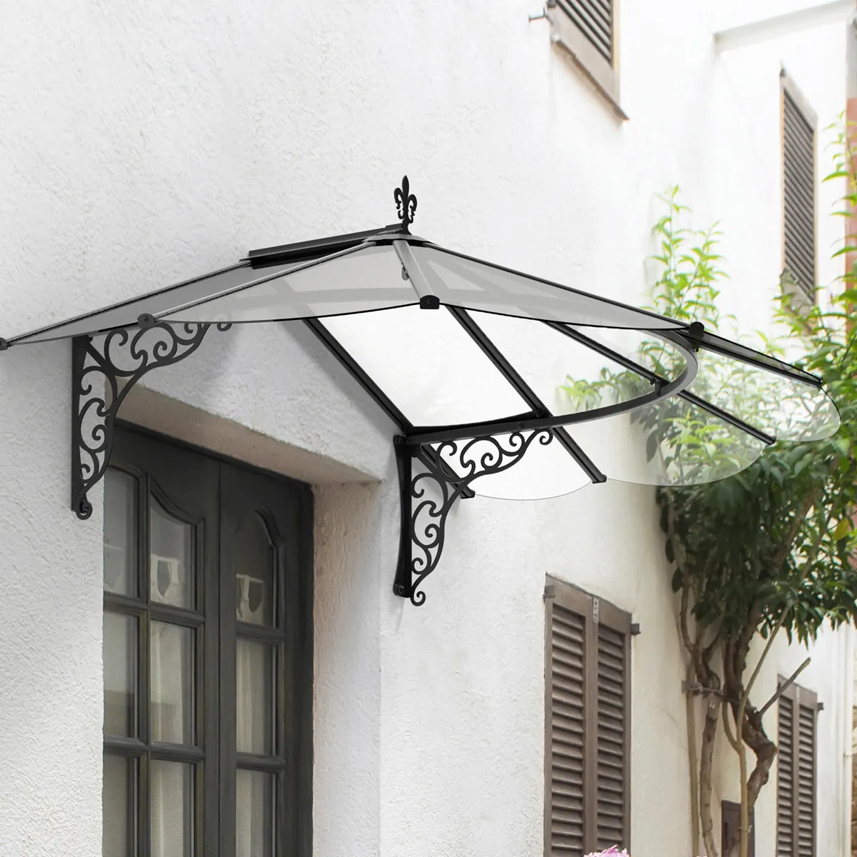 Palram - Canopia Canopy Iris 1780 Black - Clear 4' x 6'